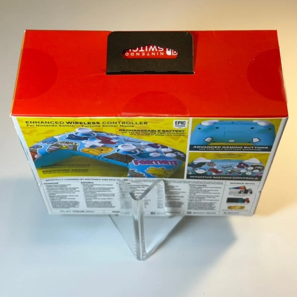 Power A Enhanced Wireless Controller‎ For Nintendo Switch Fortnite Sticker Mania - Picture 3 of 3